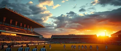 A lone Puebla forward sprinting down a sun-lit pitch, white and blue kit without any crest, grass blades glistening with...